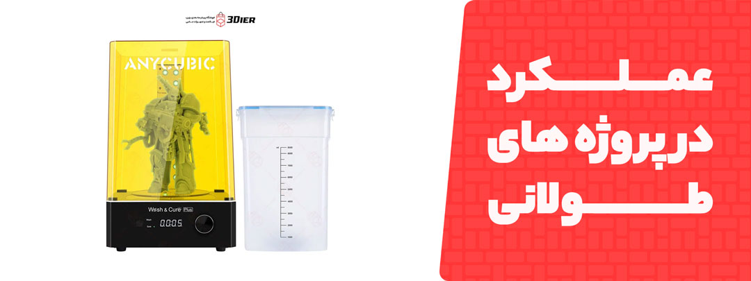 عملکرد طولانی در دستگاه شستشو و پخت Anycubic Wash And Cure Plus